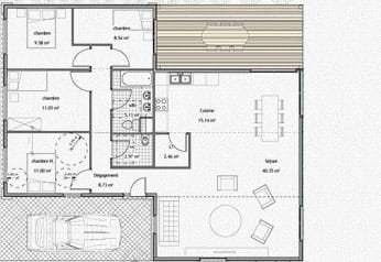 plan maison container