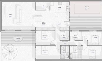 plan maison container