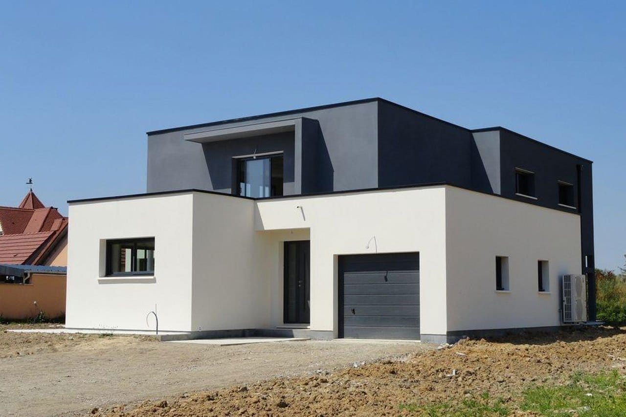 Le toit-terrasse d’une maison container